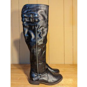 Sabbina black over-the-knee boots